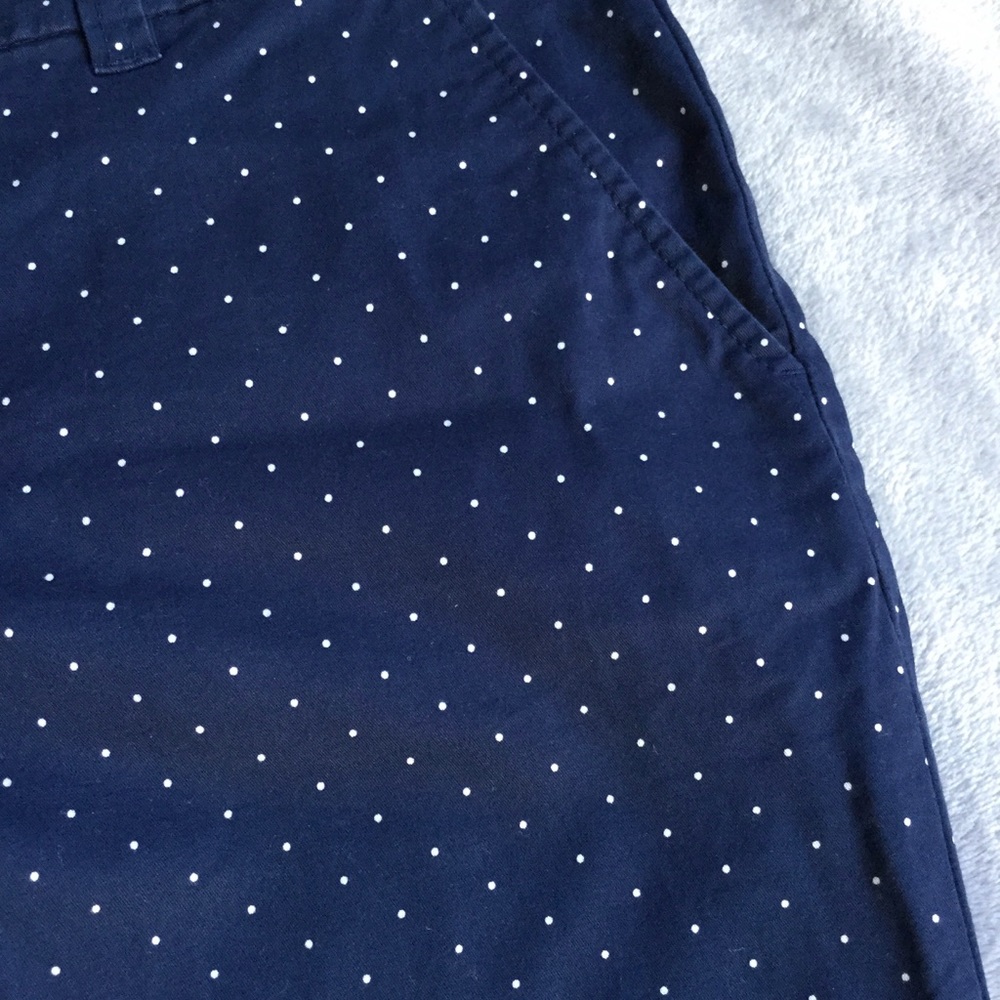 Navy Blue Polka Dot Chino Pants - Picture 3 of 5